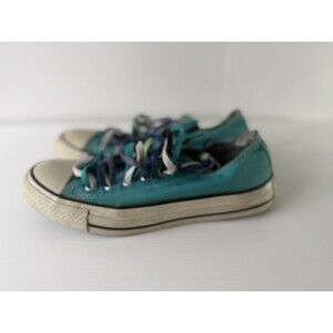 Converse Chuck Taylor All Star Women’s Teal Floral Canvas Sneakers Size 7